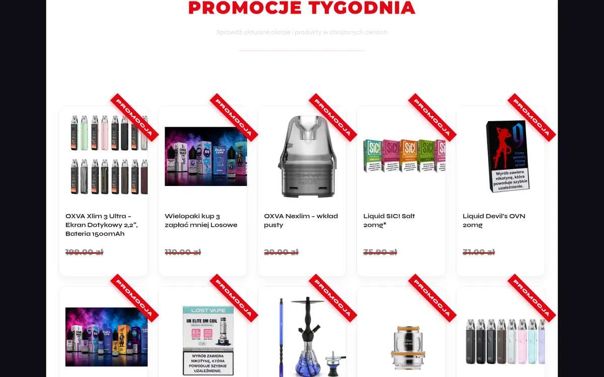E-Tabak — widok strony na komputerze (1)