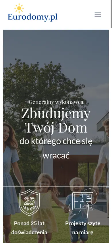 Eurodomy.pl — widok strony na telefonie