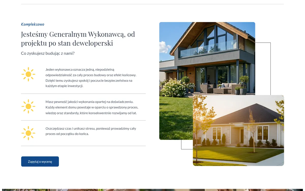 Eurodomy.pl — widok strony na komputerze (1)