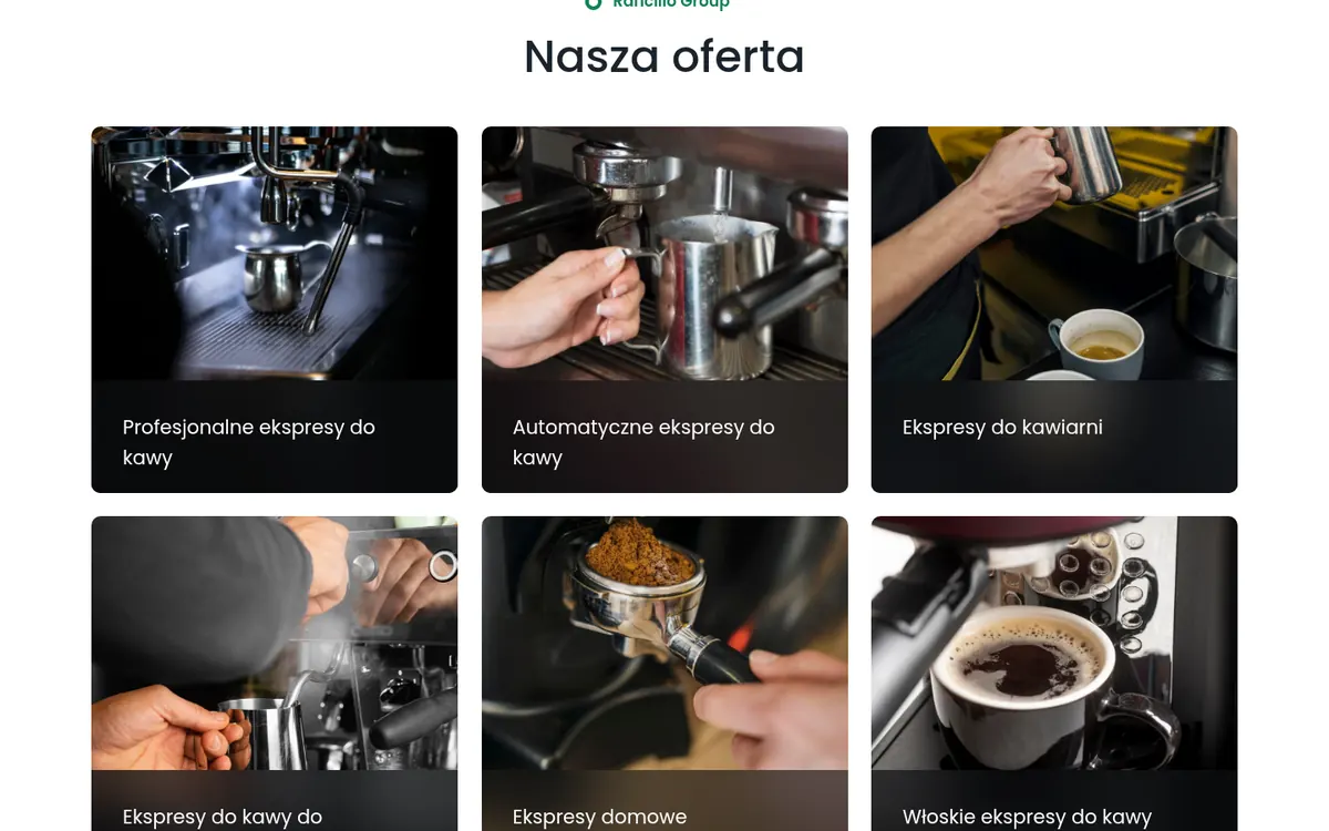 GOODO – Rancilio Ekspresy — widok strony na komputerze (1)