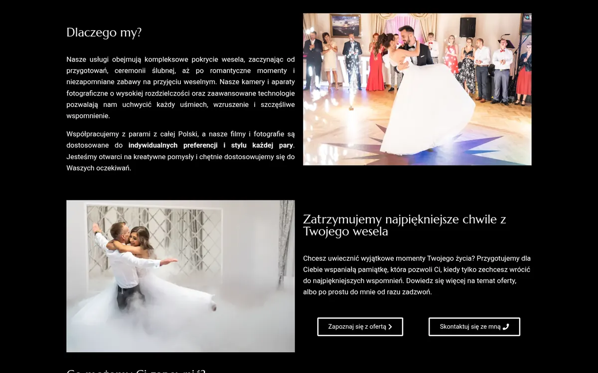 Vision And Sound — widok strony na komputerze (1)